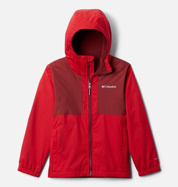 Columbia Rainy Trails Fleece Jacket Red For Boys NZ9357 New Zealand